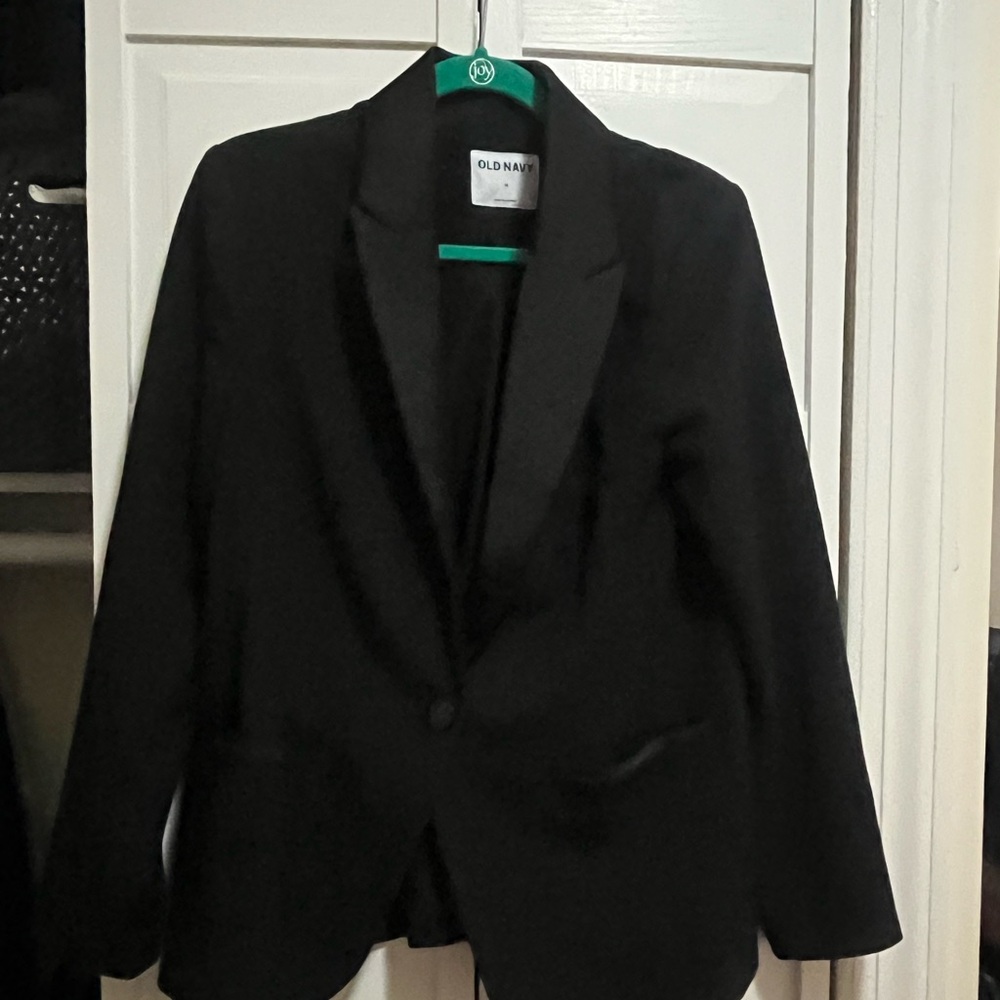 Old Navy Women's Black Tuxedo-Style Blazer